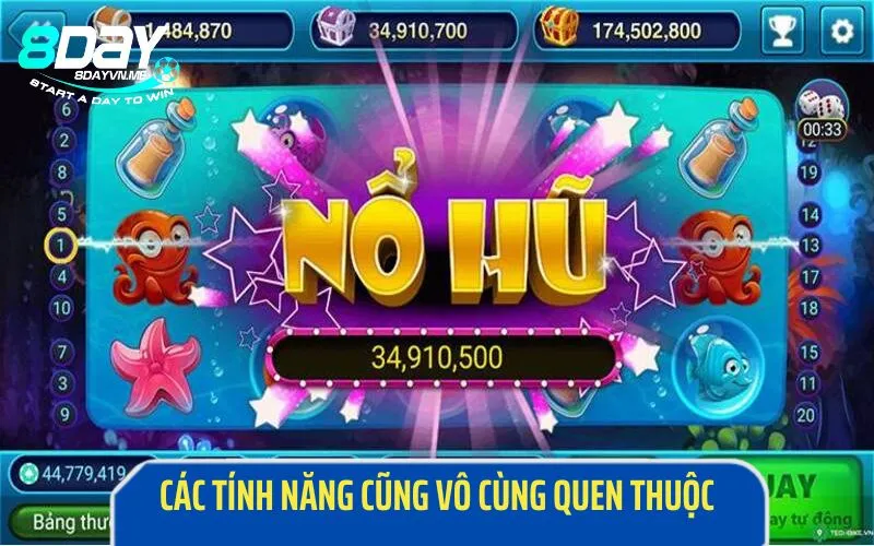 Các tính năng cũng vô cùng quen thuộc