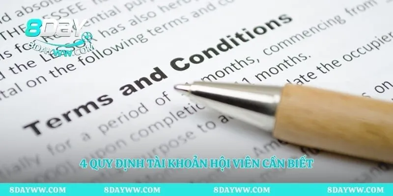 4 quy định tài khoản hội viên cần biết 
