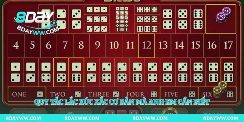 Quy tắc lắc xúc xắc cơ bản mà anh em cần biết