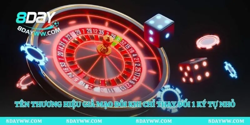 Tên thương hiệu giả mạo đôi khi chỉ thay đổi 1 ký tự nhỏ